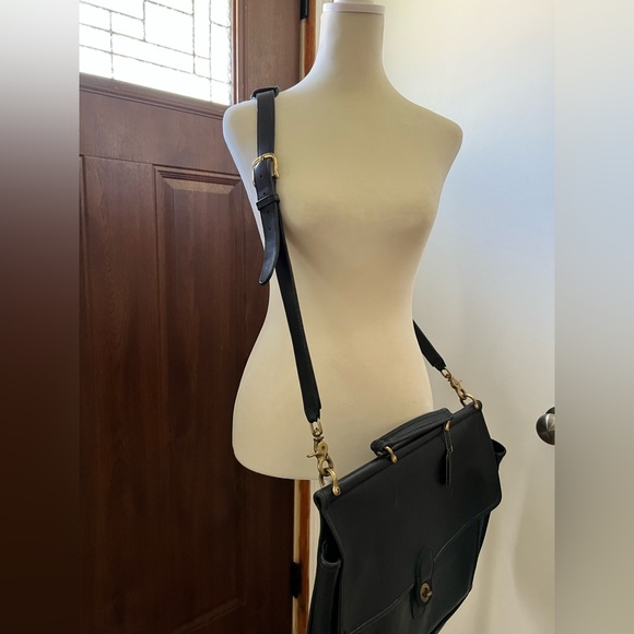 1980's Coach Vintage Lexington Messenger Briefcase Shoulder Bag - Picture 3 of 14